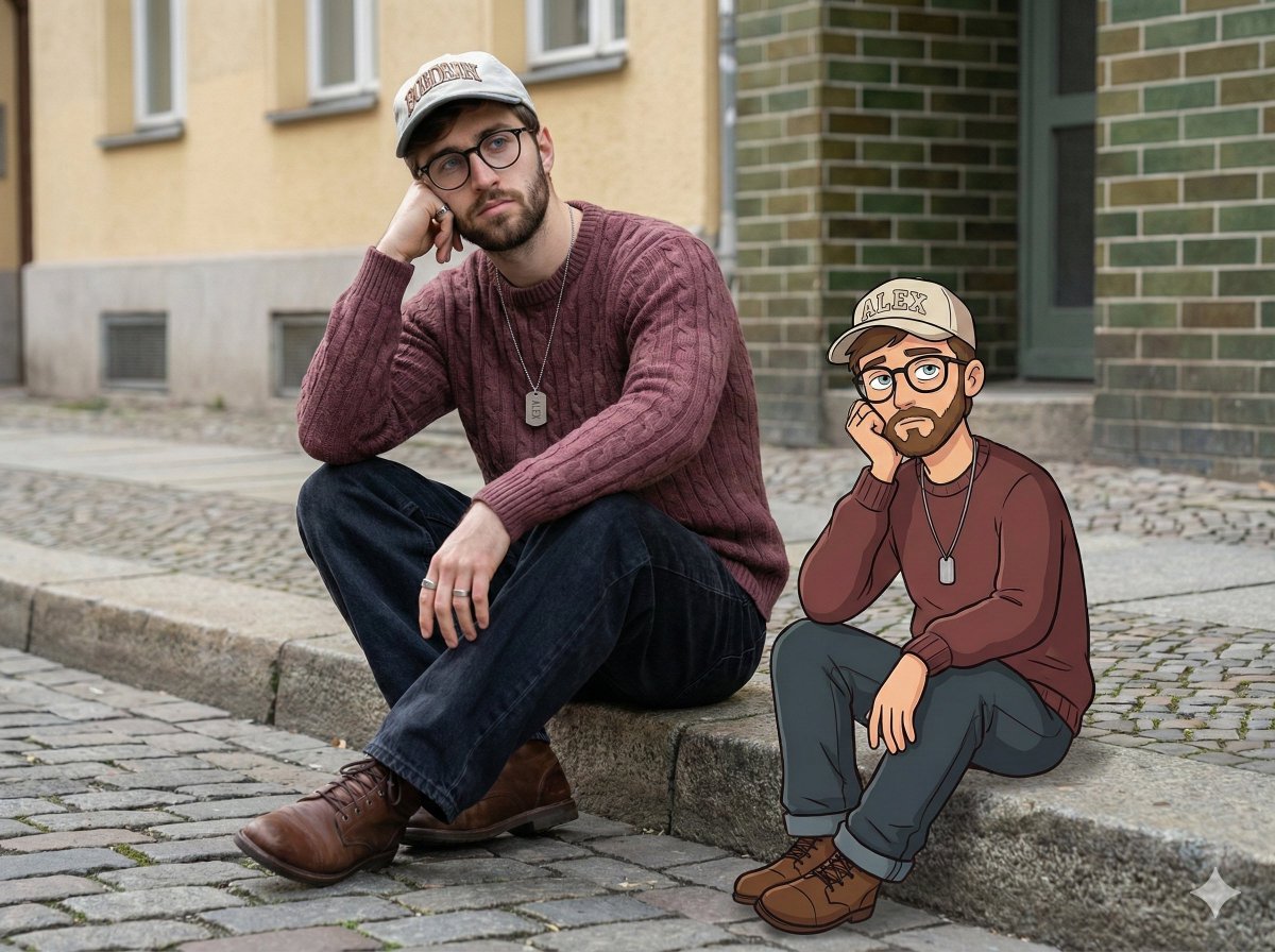 Urban Reflections: A Dual Portrait of Self