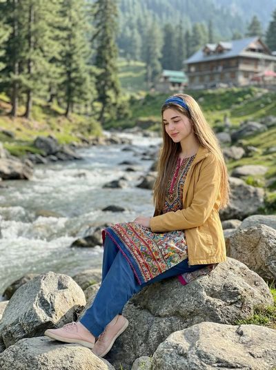 Serenity by the Mountain Stream