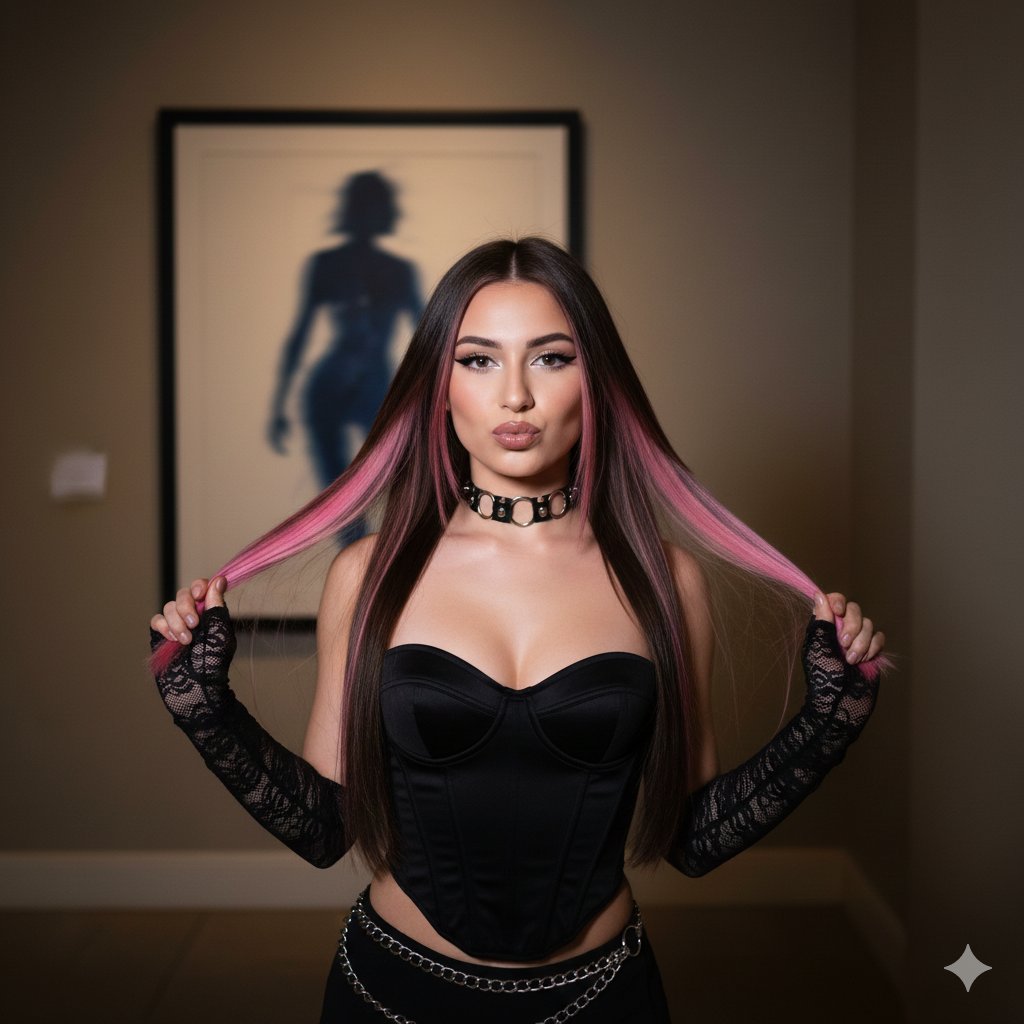 Y2K Glam: A Playful Portrait