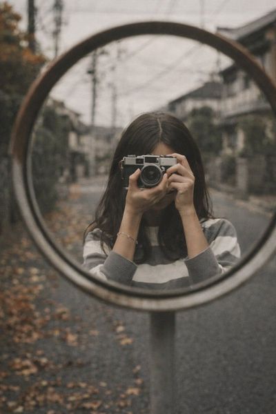 Cinematic Reflection: A Vintage Self-Portrait