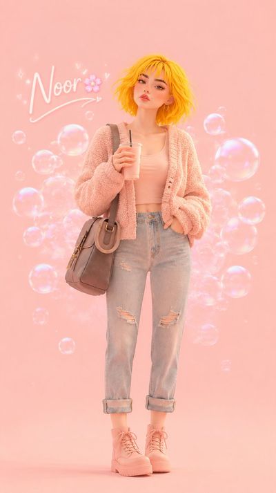 Charming Chaos: A Pastel Dreamscape