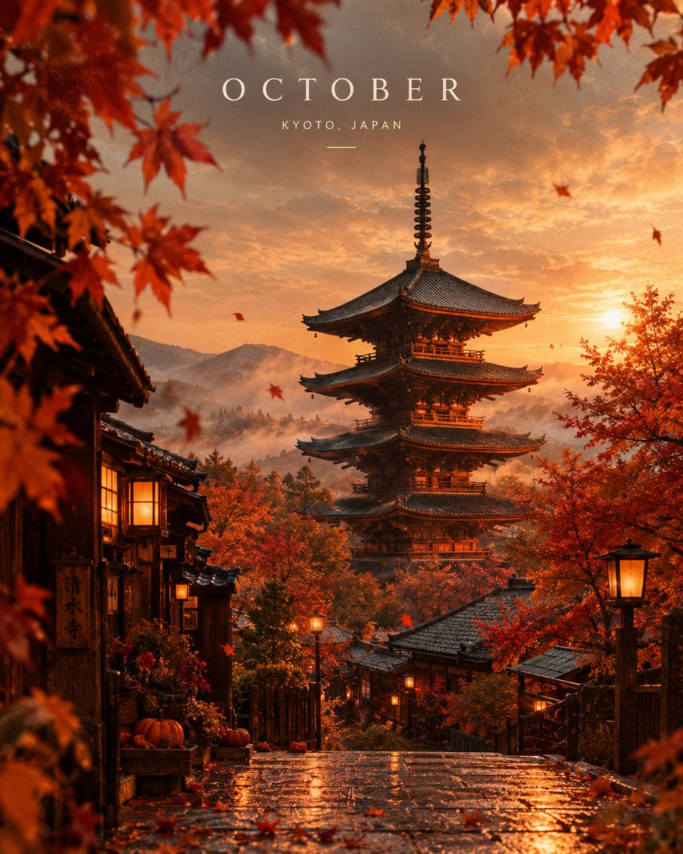 Golden Hour Transforms Iconic Landmark Into Rich Autumn Masterpiece