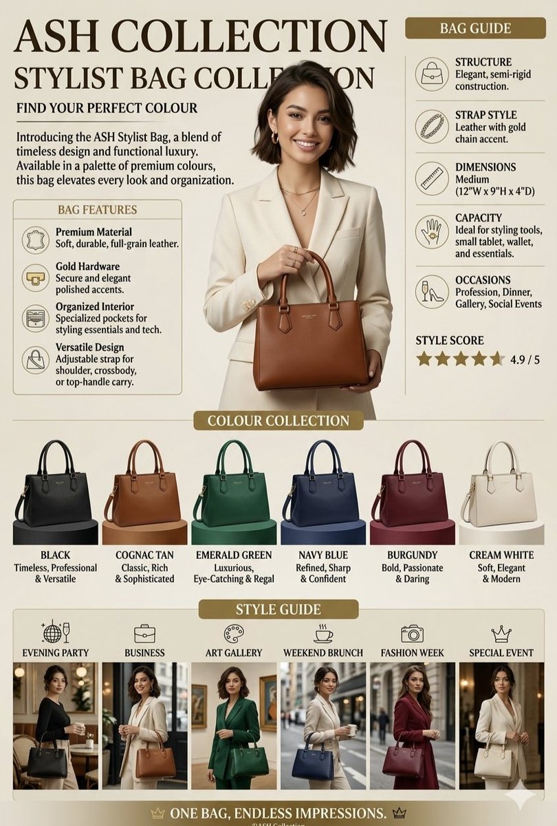 Elevate Your Style with the ASH Collection Stylist Bag