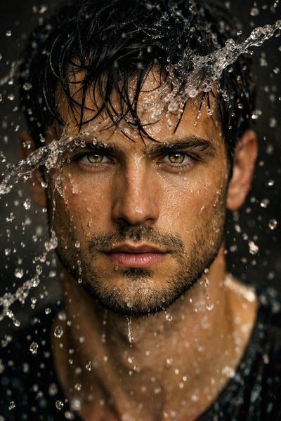 Drenched in Detail: A Portrait Beyond Time