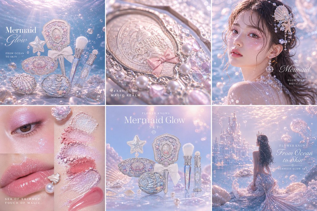 Mermaid Glow: Underwater Fantasy Beauty Campaign