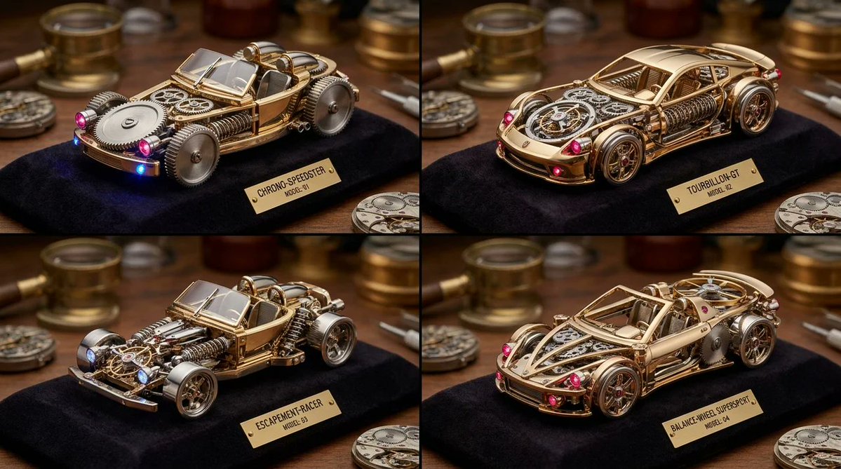 Mechanical Precision: Luxury Cars in Watch Parts