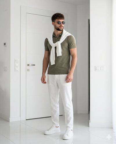 Modern Minimalist Portrait of Confidence