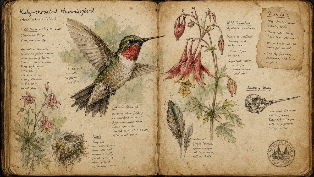 Artistic Nature Journal Illustration