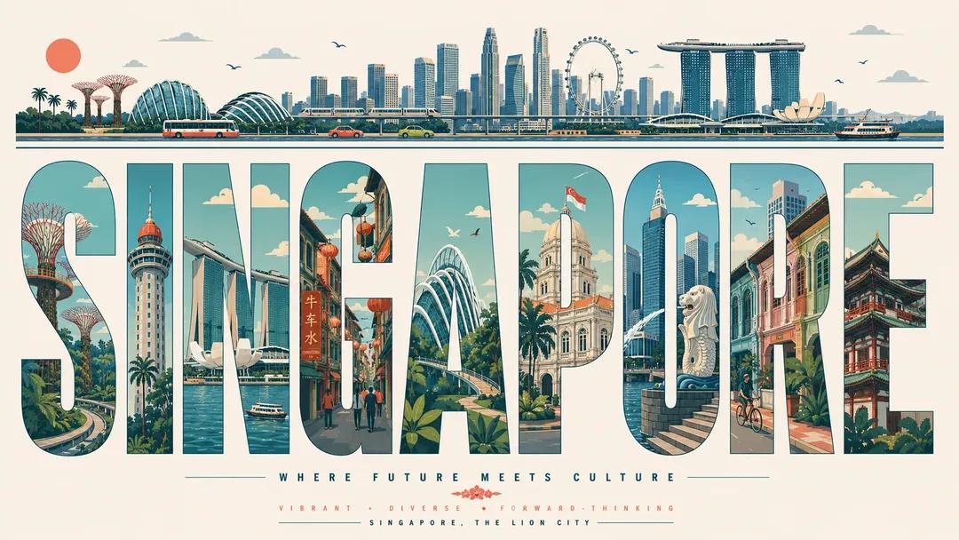 Cityscapes in Bold Typography: Explore with Elegance