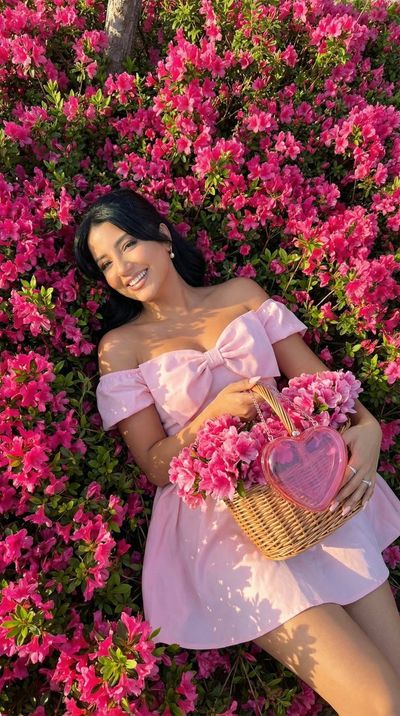 Romantic Floral Reverie in Soft Pink Hues