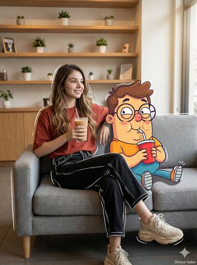 Sips, Smiles, and Surreal Friends