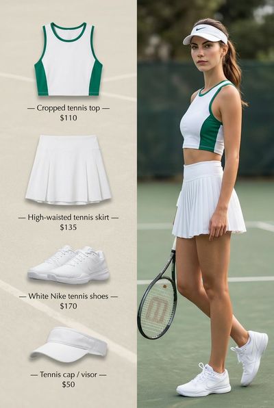 Elegant Tennis Editorial: A Fusion of Style and Sport