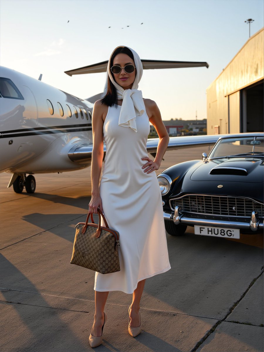 Golden Hour Elegance on a Private Tarmac