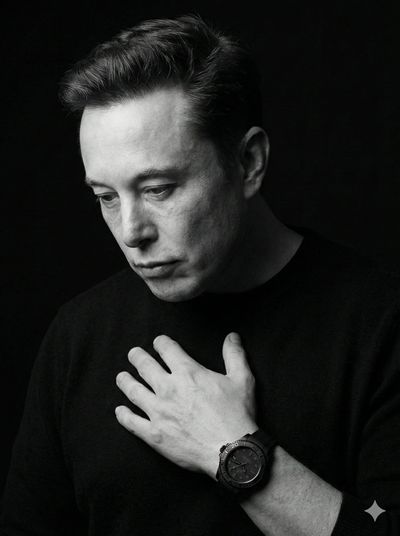 Dramatic Black & White Portrait of a Young Man
