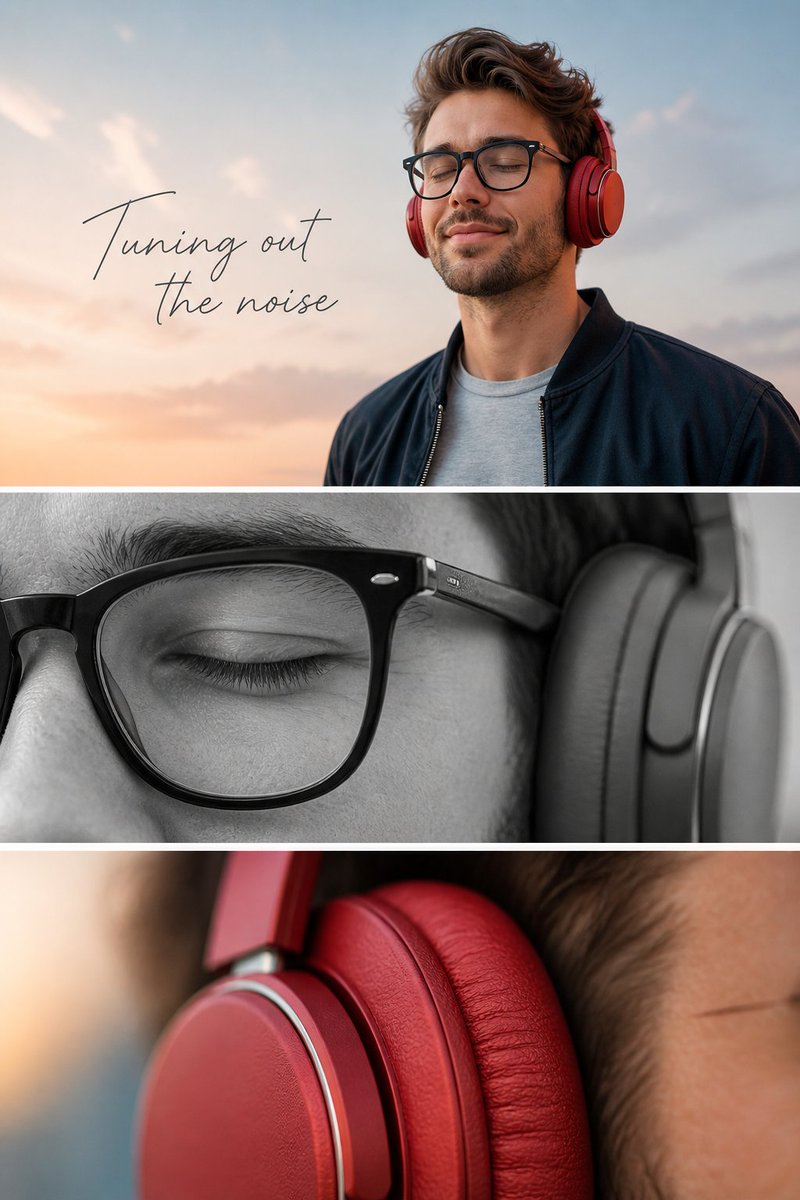 Serene Sound: Minimalist Headphone Lifestyle