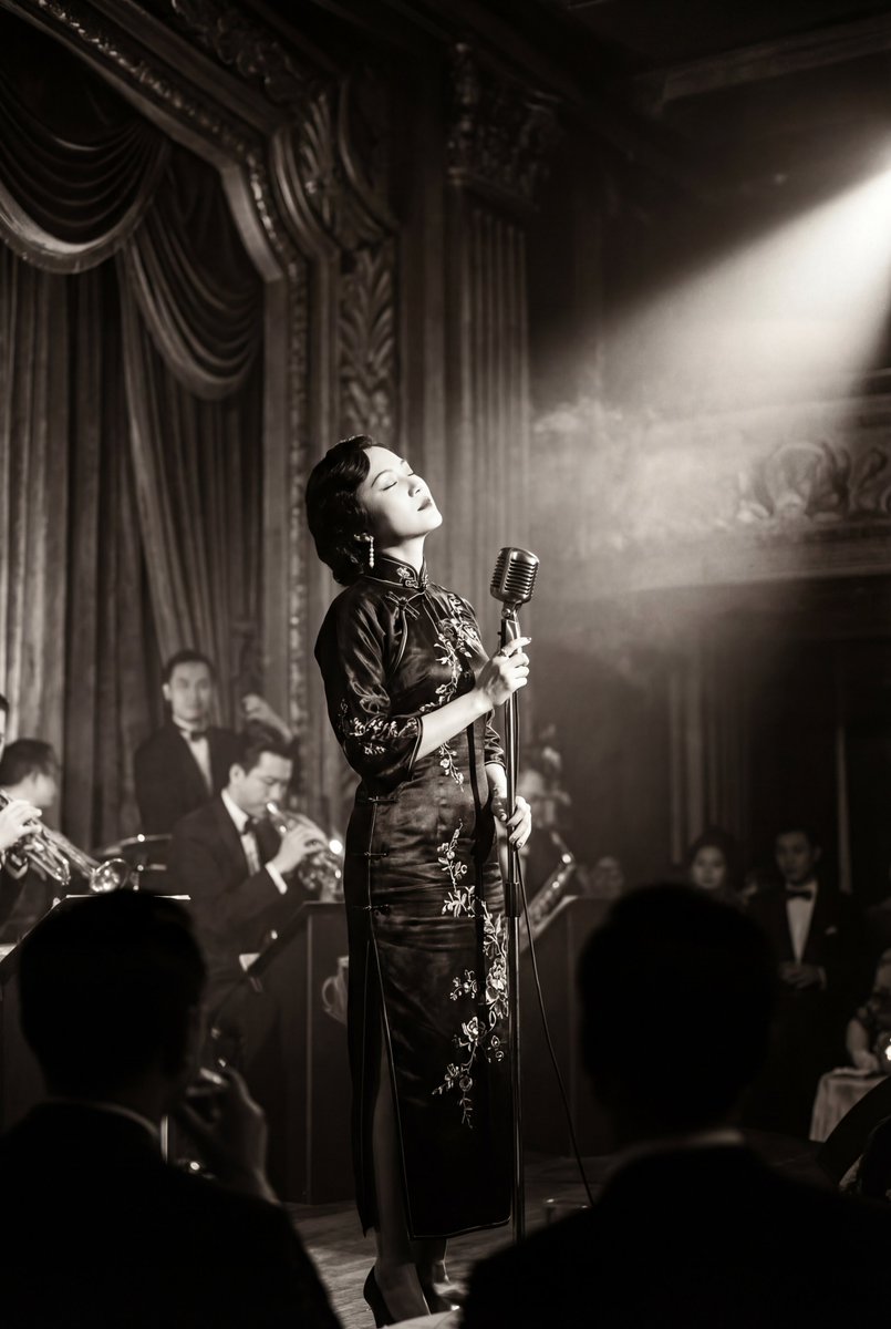 Timeless Elegance: A Songstress in 1930s Shanghai