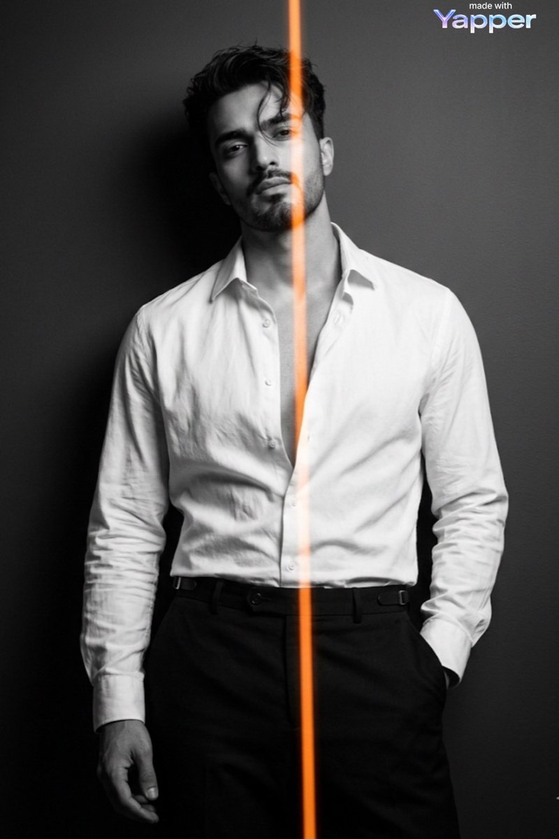 Cinematic Fashion Portrait with Bold Lighting