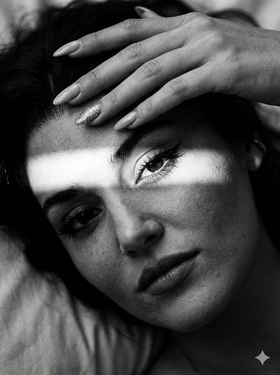 Chiaroscuro Elegance: A Film Noir Portrait