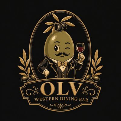 Elegant olive gentleman mascot anchors luxury fruit wine series