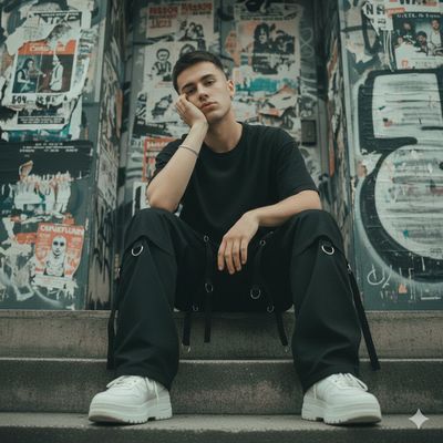 Street-Style Cool: A Moment of Urban Indifference
