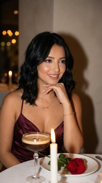 Cinematic Candlelit Romance in Burgundy