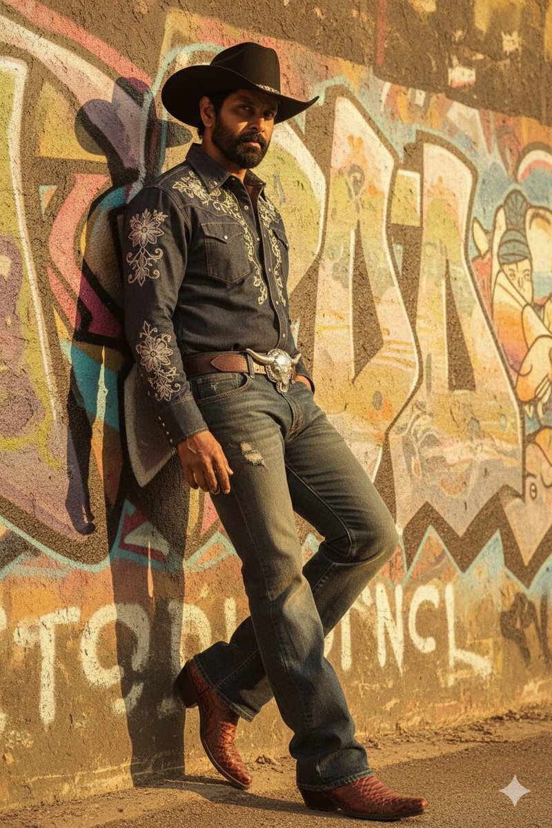 Cinematic Cowboy Vibes: Western Style Meets Urban Art