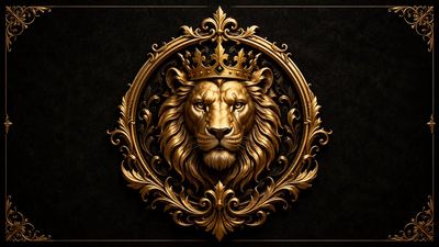 Majestic Emblem Design with Ornamental Elegance