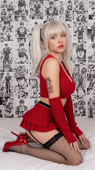 Platinum Pigtails in Manga Shadows