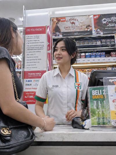 Behind the Counter: A Candid Convenience Store Moment