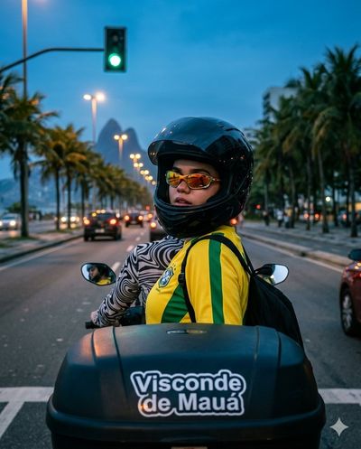 Blue Hour Ride Along Ipanema Avenue