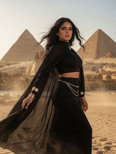 Desert Majesty: A Timeless Queen's Command