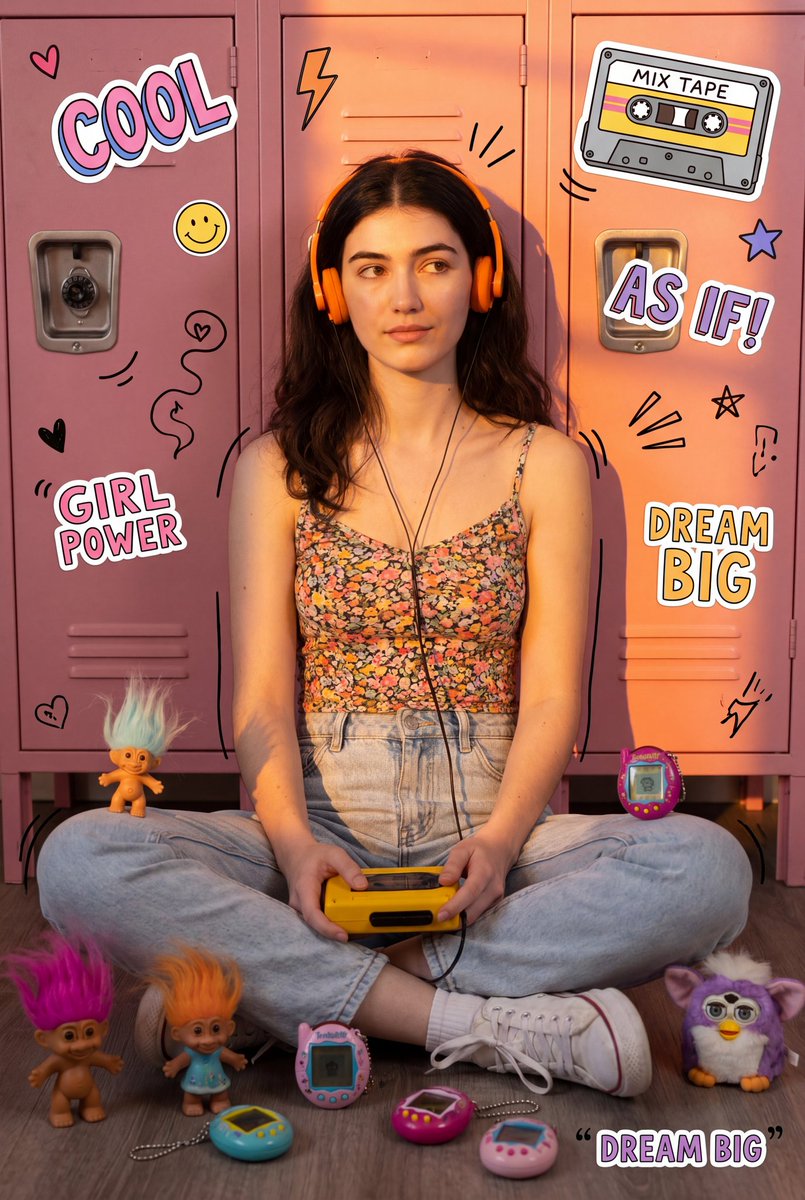 Nostalgic Vibes: 90s Retro Collage