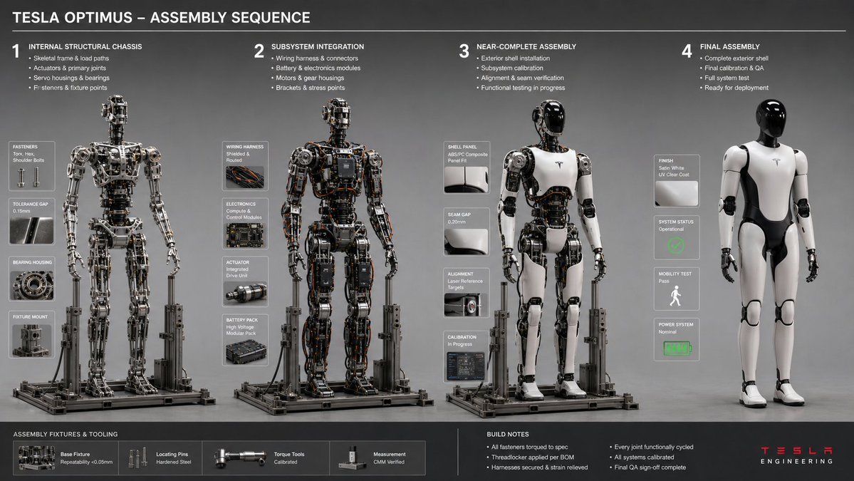 Building the Future: Assembling Tesla's Optimus Robot