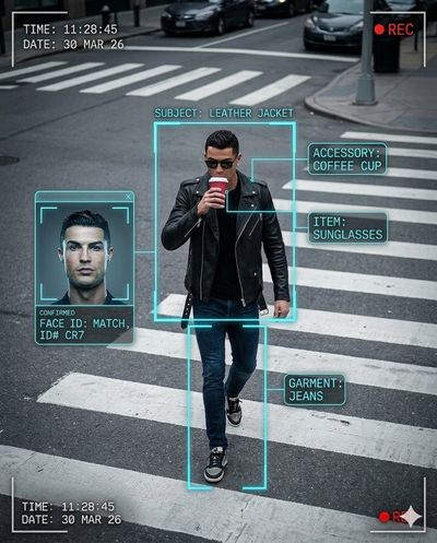 Ultra-Realistic Urban Surveillance with Futuristic HUD Overlay