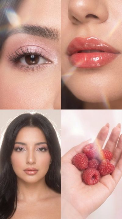 Soft Glass Lens Dream with Strawberry Milk Glow