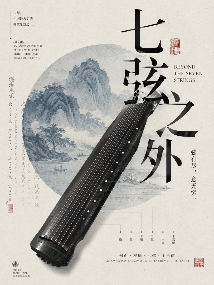 Crafting a Modern Poster with Traditional Eastern Artifacts