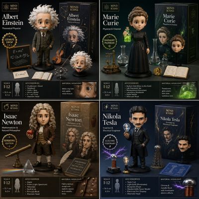 Scientists as Luxe Collectible Figures: A Premium Toy Launch