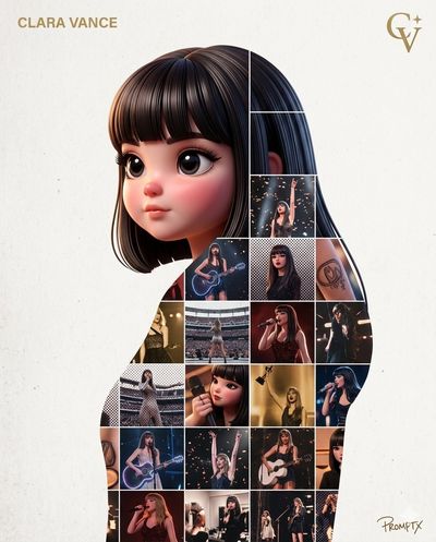 Doll-Like 3D Portrait Meets Stage Mosaic