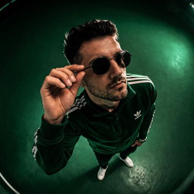 Fisheye Portrait of Confidence