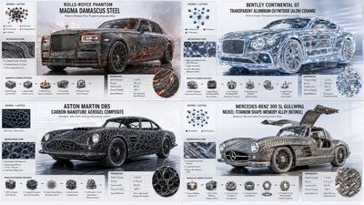 Luxury car dashboard reveals atomic structure of its material