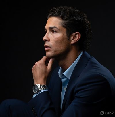 Chiaroscuro Portrait of a Man in Thoughtful Profile