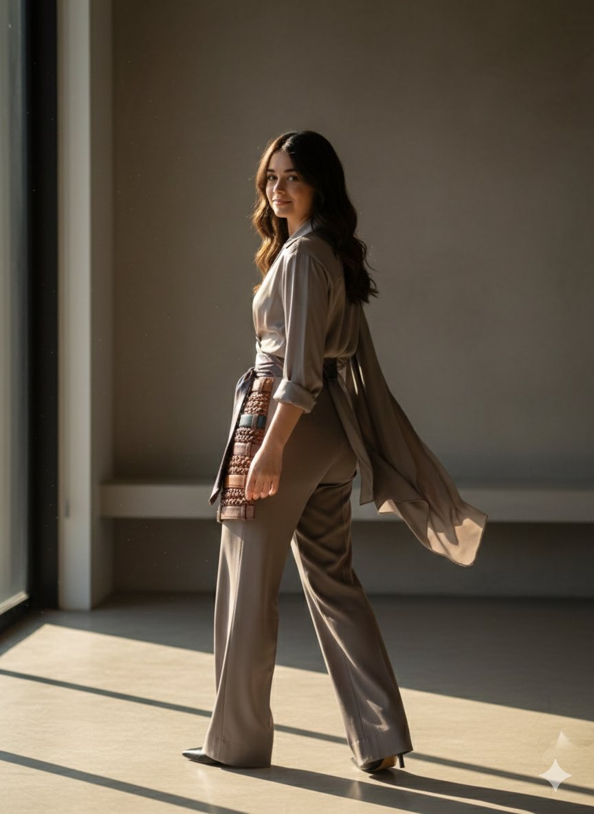 Breezy Elegance: A Cinematic Portrait