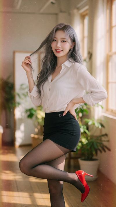 Cinematic Portrait of a Korean K-Pop Idol in Soft Summer Light