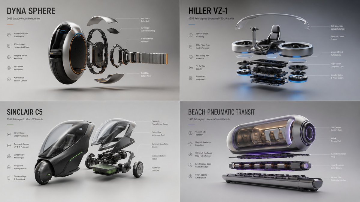 A sleek Dyna Sphere reimagined as luxury tech in a floating exploded view