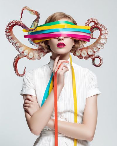 Octopus Elegance: A Splash of Color