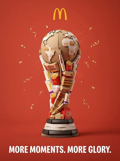 Nano Banana Pro products form a golden FIFA trophy