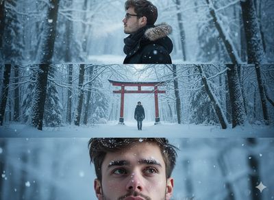 A Winter's Solitude: Reflections in Snow