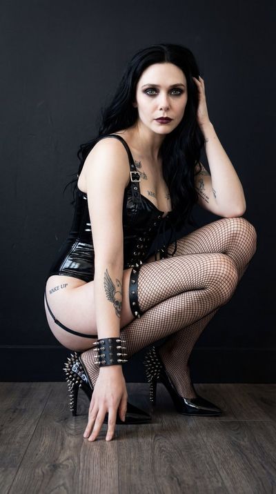 Gothic Elegance: Dark Angel in Shadows