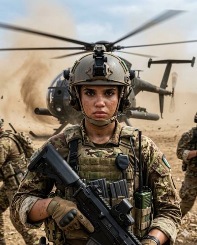 Dustbound Resolve: Italian Soldier in Combat Extraction