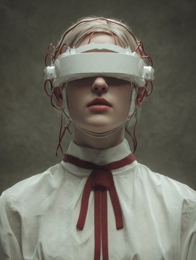 Futuristic Elegance: Cybernetic Portrait